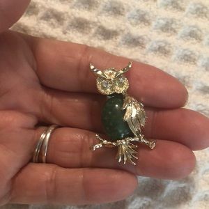 Vintage Jelly Belly Owl Pin/Brooch signed Gerry’s